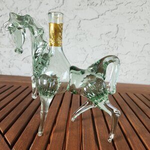 Vintage Glass Horse Brandy Decanter 9" tall x 10" – Ijevan Armenia Collectible